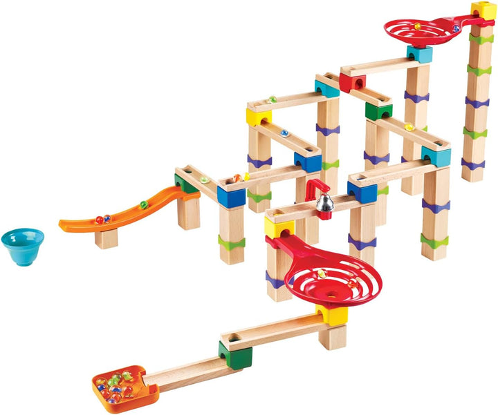 Hape Murmelbahn, Konstruktionsspielzeug aus FSC Holz, Kugelbahn ab 3 Jahren, E1100 Single, Single