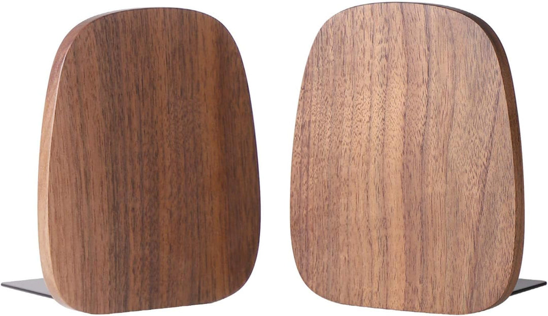 Muso Wood Buchstütze, Buchstützen aus Holz Buchhalter für Regale Dekorative Bücherstützen Buchhalter