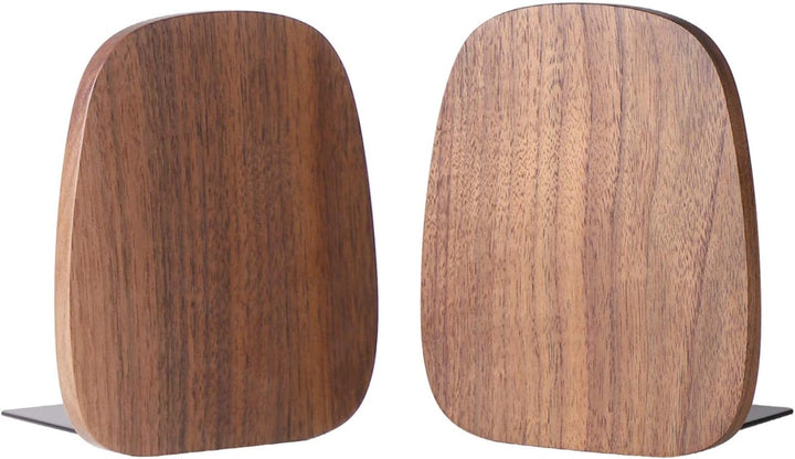 Muso Wood Buchstütze, Buchstützen aus Holz Buchhalter für Regale Dekorative Bücherstützen Buchhalter
