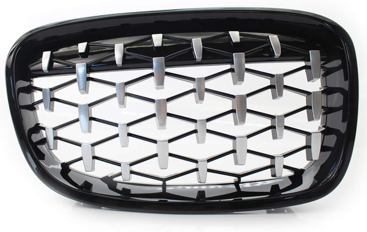 GSRECY Für F20 F21 1 Series 2011-2014 Nieren-Stossstange vor dem Facelift schwarz glänzend Grill gri