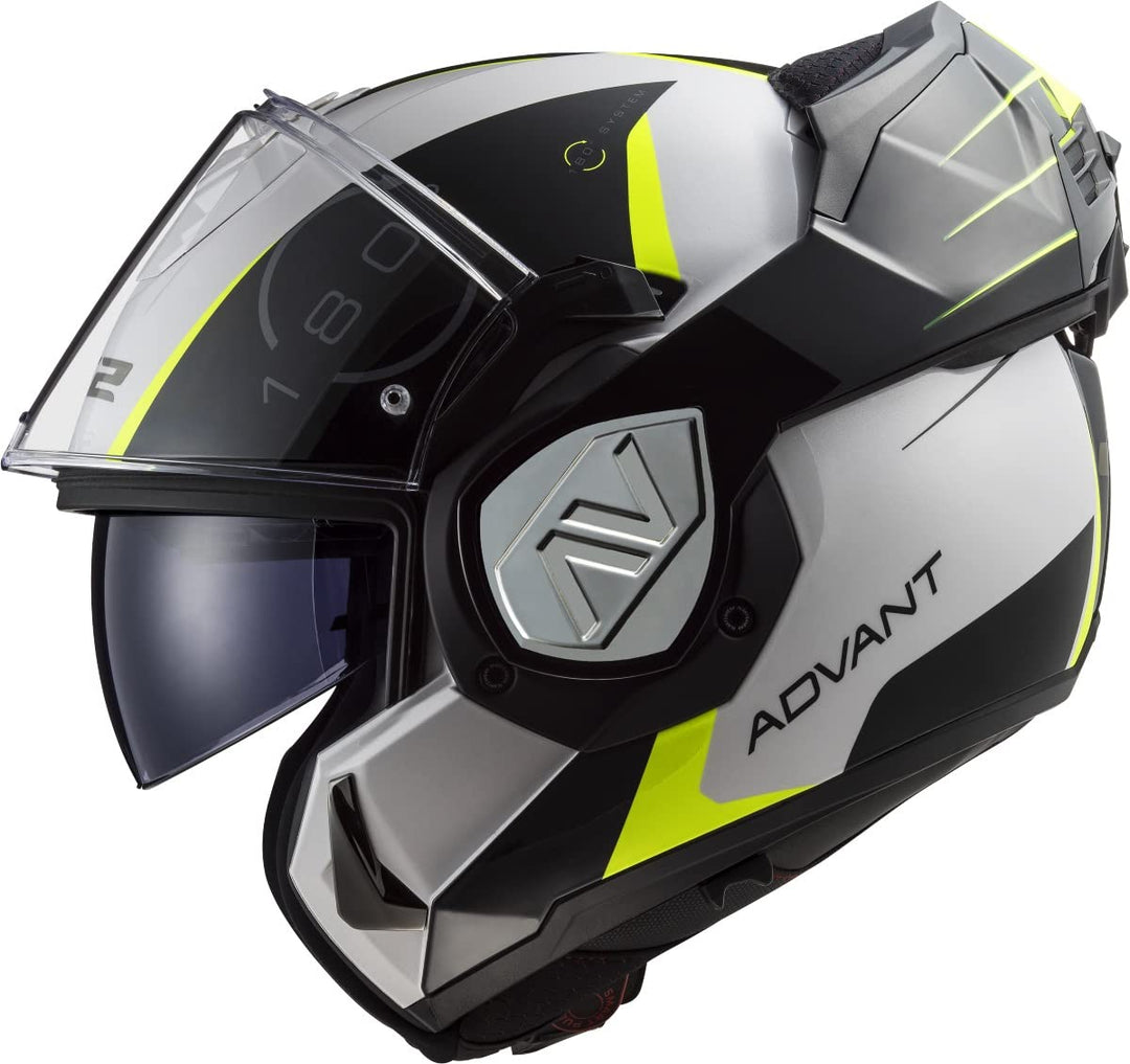 LS2, Klaphelme motorrad ADVANT CODEX white black 06, XS XS white black, XS white black