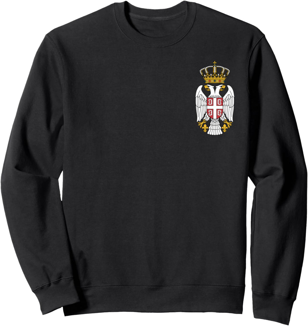 Serbischer Adler Grb Emblem von Serbien Doppelköpfige Adler Krone Sweatshirt