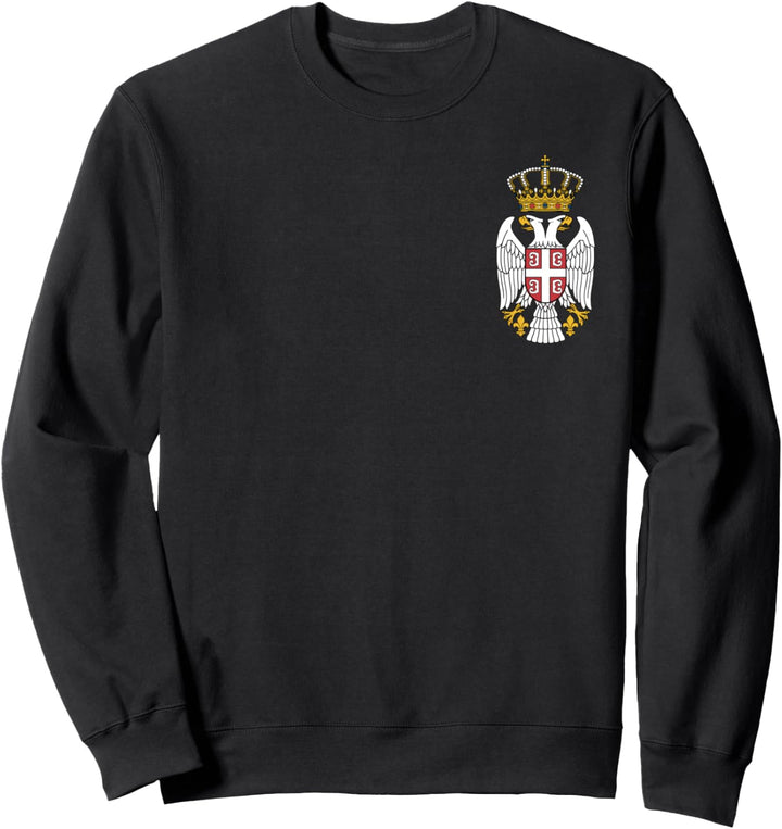 Serbischer Adler Grb Emblem von Serbien Doppelköpfige Adler Krone Sweatshirt