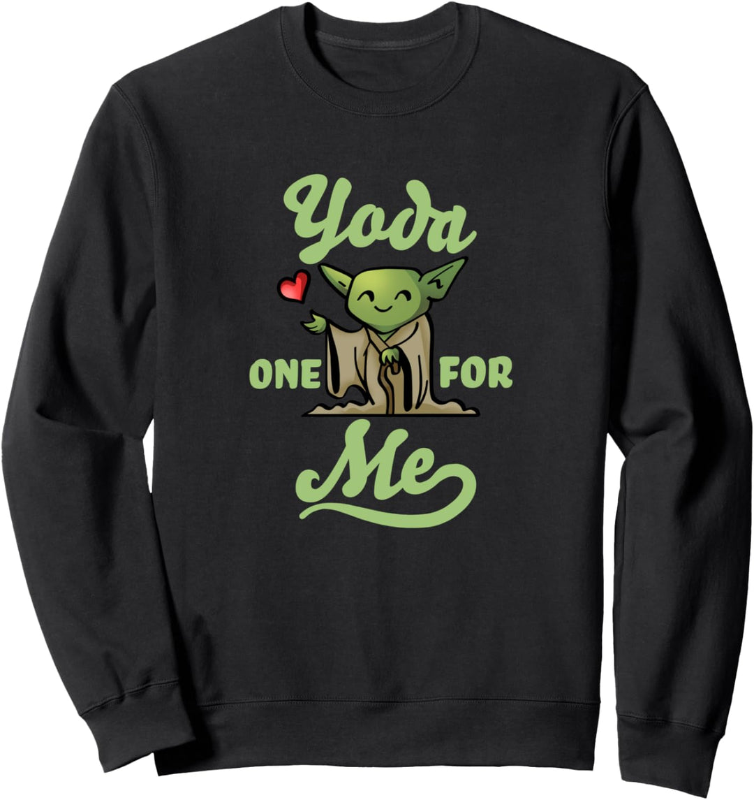 Star Wars Valentine's Day Yoda One For Me V5 Sweatshirt