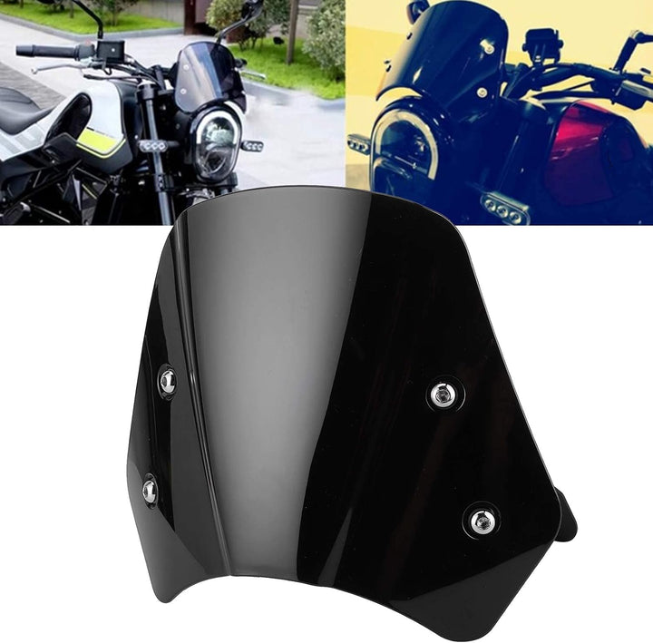 EBTOOLS Motorrad Windschutzscheiben, Kurze Motorrad Windschutzscheibe Windabweiser Schutzverkleidung