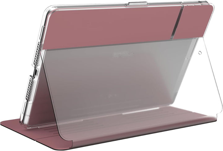 SPECK Schutzhülle/-Cover 'Balance Folio' mit Standfunktion für Apple iPad (2019), Roségold/Klar, Ros
