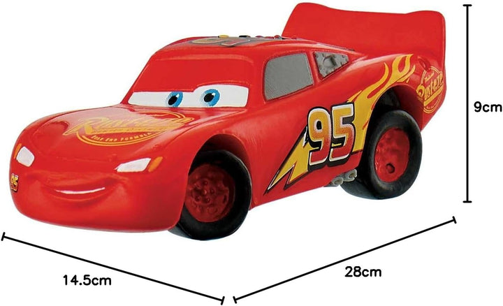 Bullyland 12798 - Spielfigur, Disney Pixar Cars 3, Lightning McQueen, ca. 3 cm, ideal als Torten-Fig