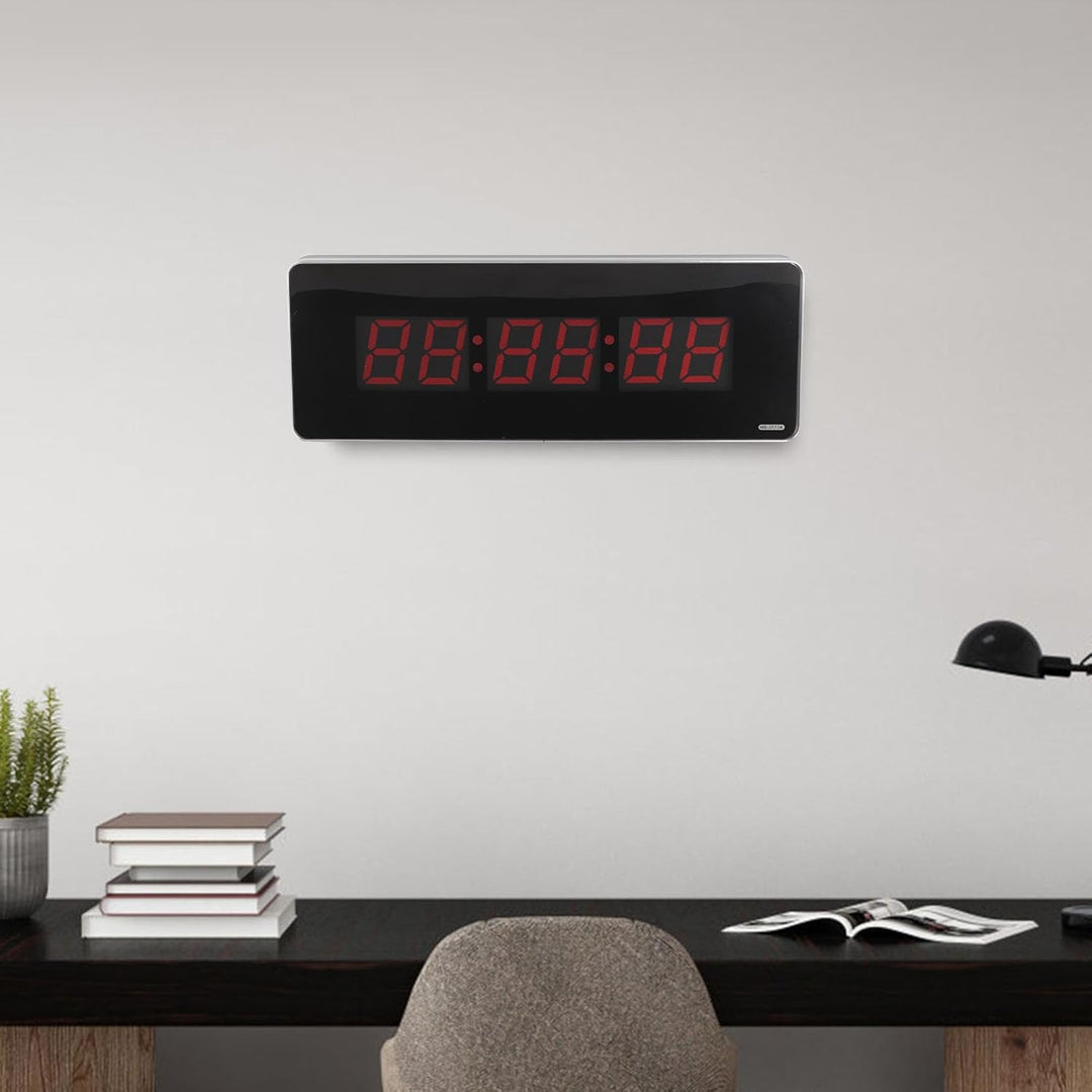 Jeffergarden LED Wanduhr Digital, Wall Clock LED Uhr Digital Home Digitale Wanduhren für Wohnzimmerd