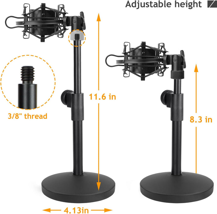 AT2020 Mikrofonständer mit Shock Mount für Audio Technica AT2020V AT2020USB+ AT2035 ATR2500X Kondens