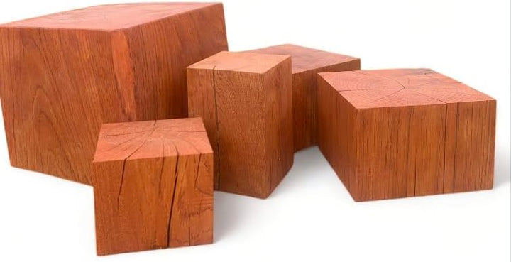 Eiche Blöcke, Eichenholz Blöcke 20x20x...cm, Tic Farbe, Säulen, Dekoblöcke, Hocker, Naturprodukt, ru