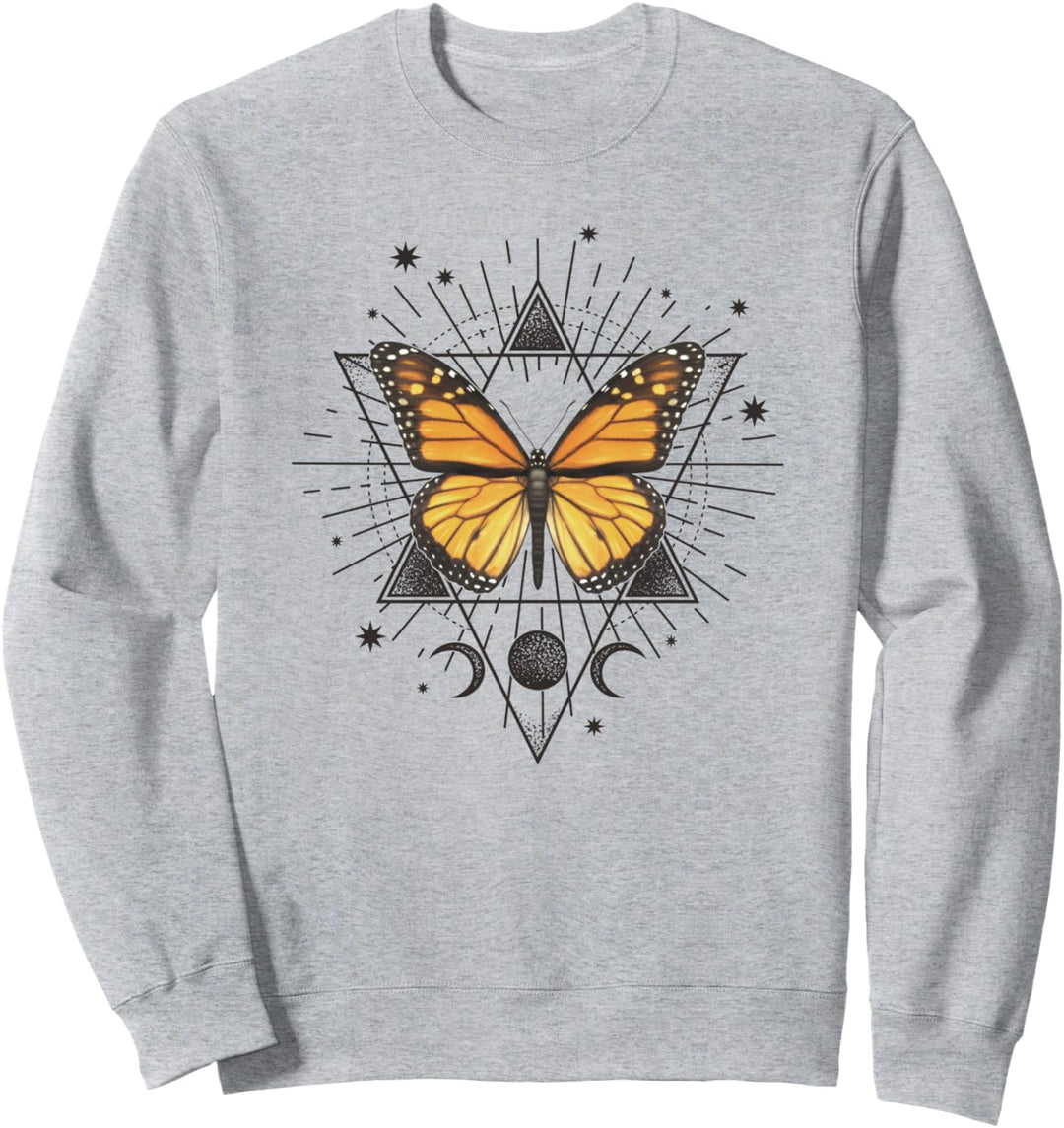Butterfly Celestial Pyramids And Moons Sweatshirt
