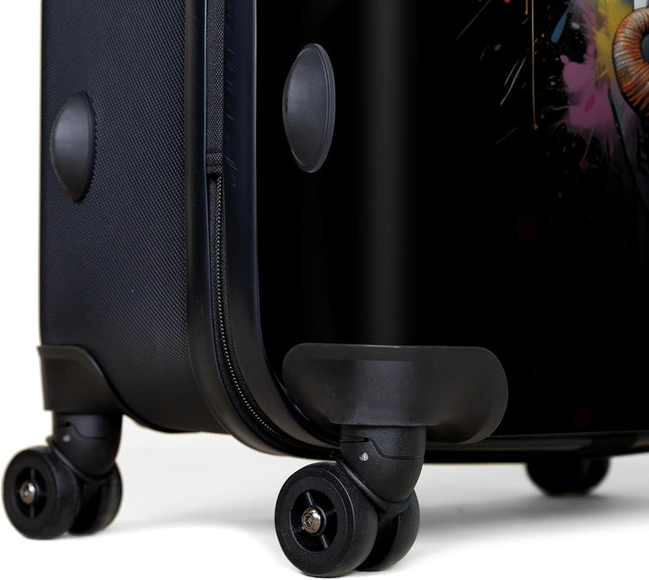 NoBoringSuitcases.com® Koffer XL Gross 77x51.5x28 cm Hartschale Reisekoffer 4 Rollen Leicht Koffer T