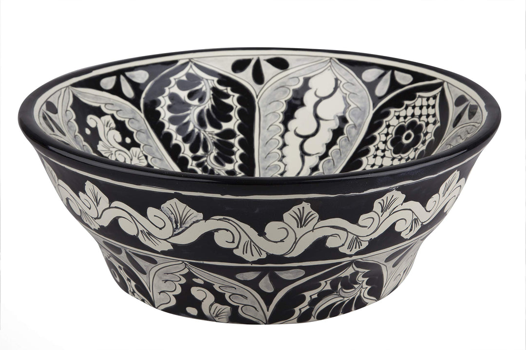 Atalaya - Talavera mexikanisches Waschbecken - Cerames | Aufsatzwaschbecken 40,5 x 15 cm | Waschscha