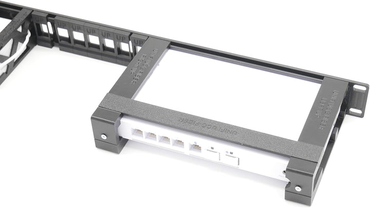 Rack Mount for Ubiquiti UCG-Fiber - 7 Keystone Slots - Powr Brackets 19inch silbergrau, silbergrau