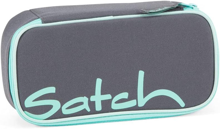 Satch Schlamperbox extra gross inkl. Trennfach Reissverschlussfach Stiftehalter Geodreieck Sichtfens