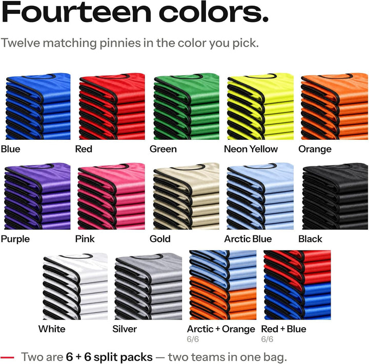 Sporttrikot für Kinder, Junioren und Erwachsene (12er Pack) Perfekt für Basketball, American Footbal