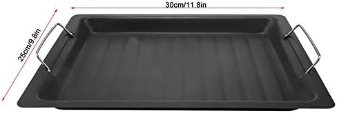 Barbecue Plate Stainless Steel Griddle Pan Non-Stick Frying Pot for Pancakes Portable Flat Grill Coo