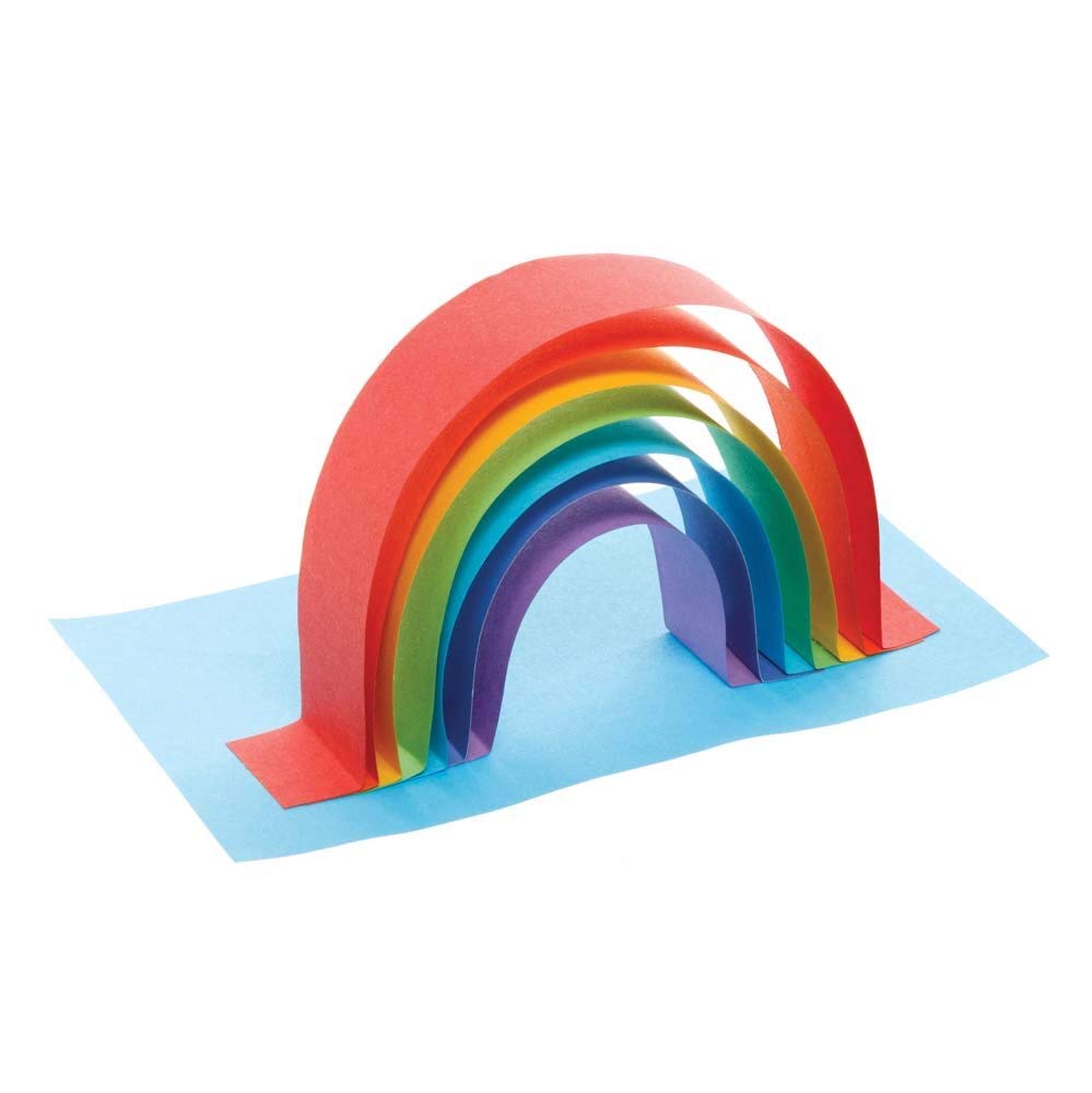 Baker Ross Rainbow A4 Papier und Karton, 126er-Packung, farbiger Kunstbedarf für Kinder, für Bastela
