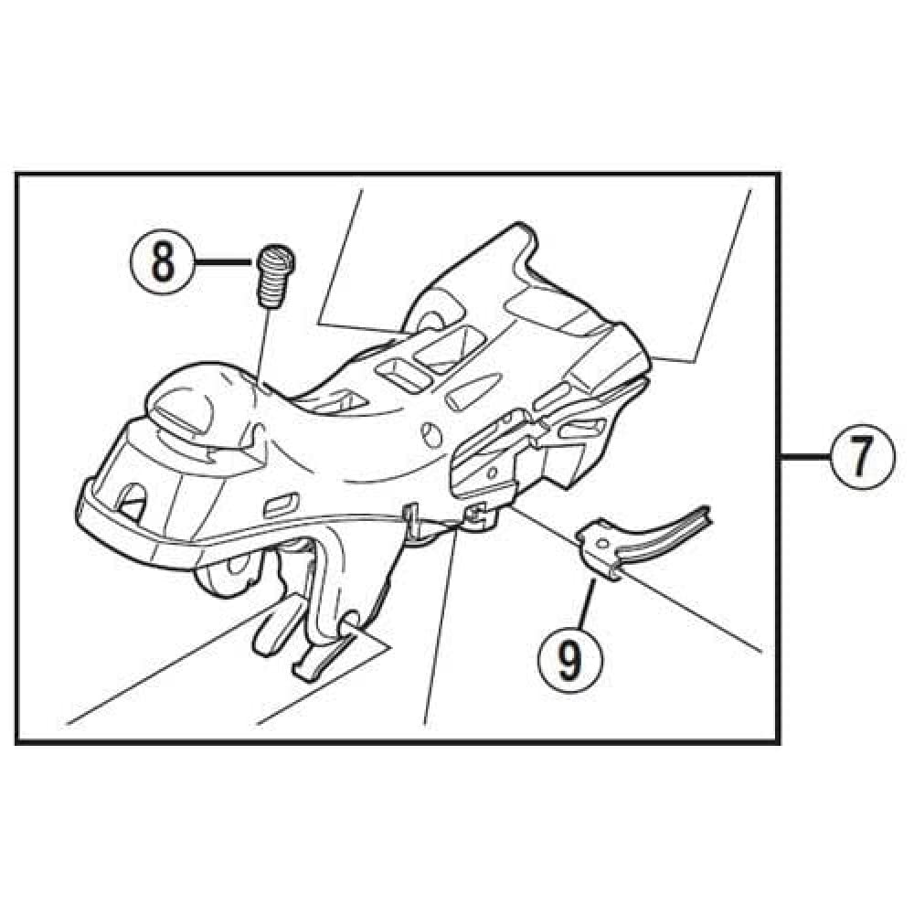 SHIMANO Unisex-Adult Rechtshebelunterstützung Niedrigere Stütze für Fahrradschalen, Mehrfarbig, one