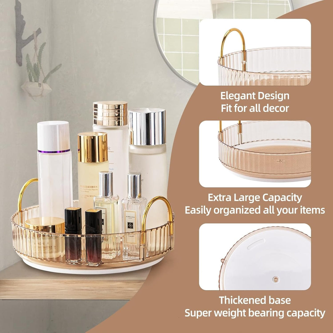 Make Up Organizer, 360° Drehbar Kosmetik Organizer, Beauty Organizer, Hautpflege Organizer für Badez