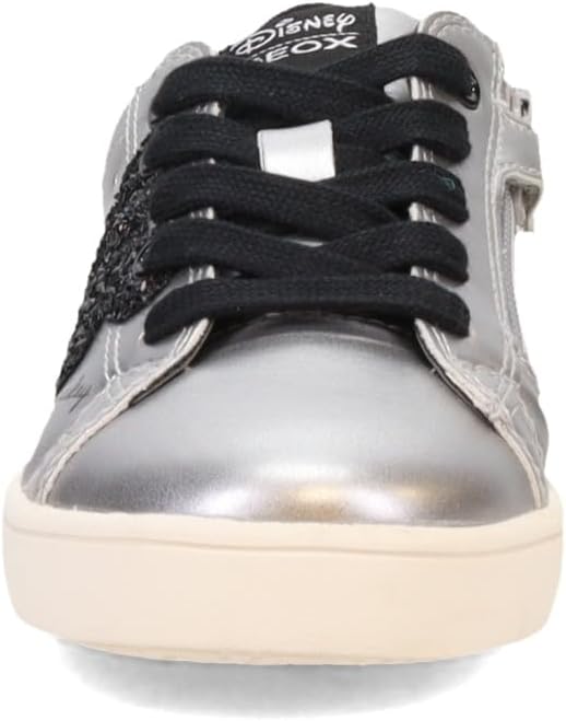 Geox Mädchen J Kathe Girl HSneaker 28 EU Silber, 28 EU Silber