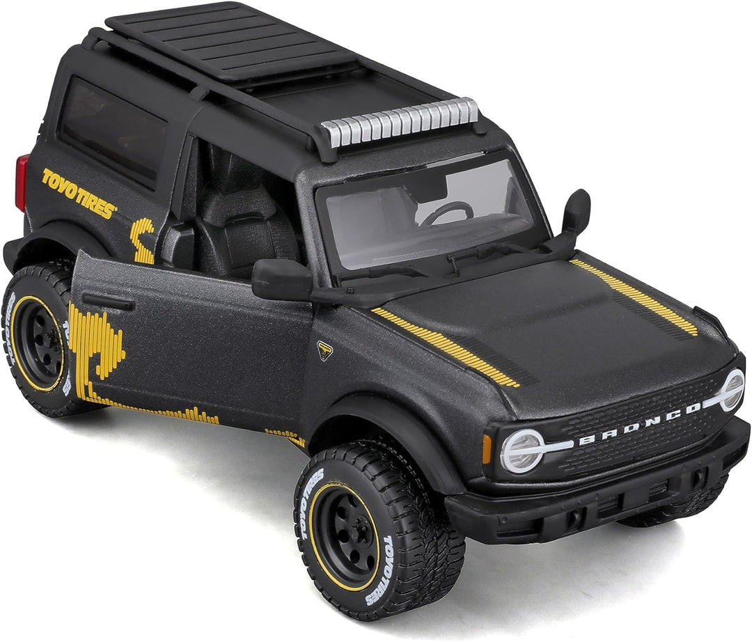 Maisto Ford Bronco Badlands Off-Road Series (2021): Modellauto im Massstab 1:24, Türen beweglich, gr