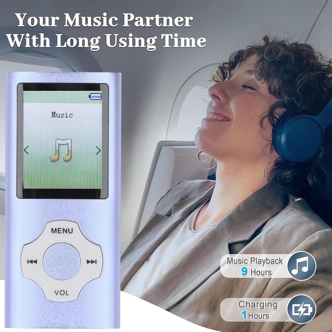 MP3-Player, Tragbarer Digitaler Musik-MP3-MP4-Player mit Integriertem Lautsprecher, 1,8-Zoll-Bildsch