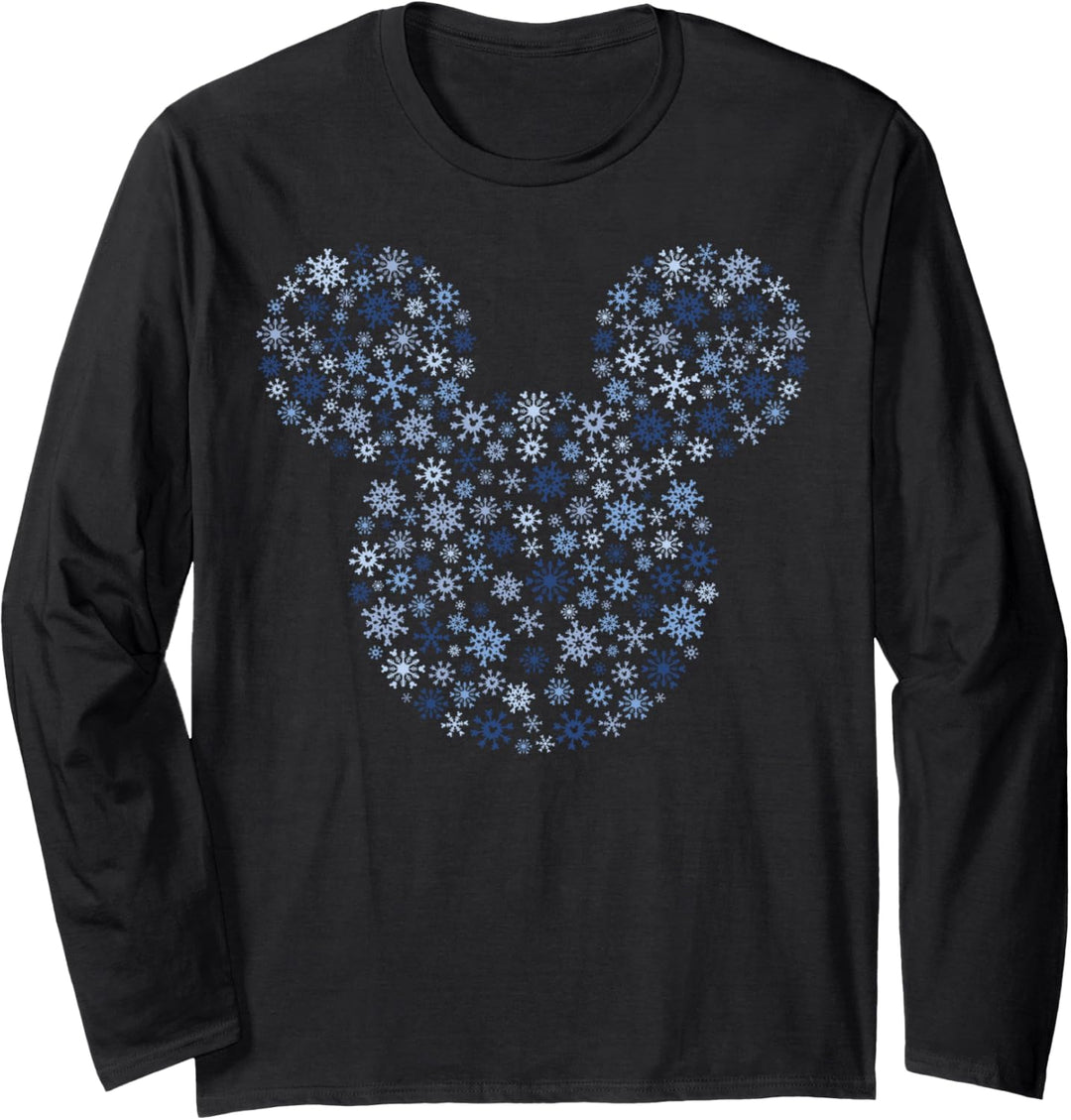 Disney Mickey And Friends Christmas Snowflake Ear Fill Langarmshirt