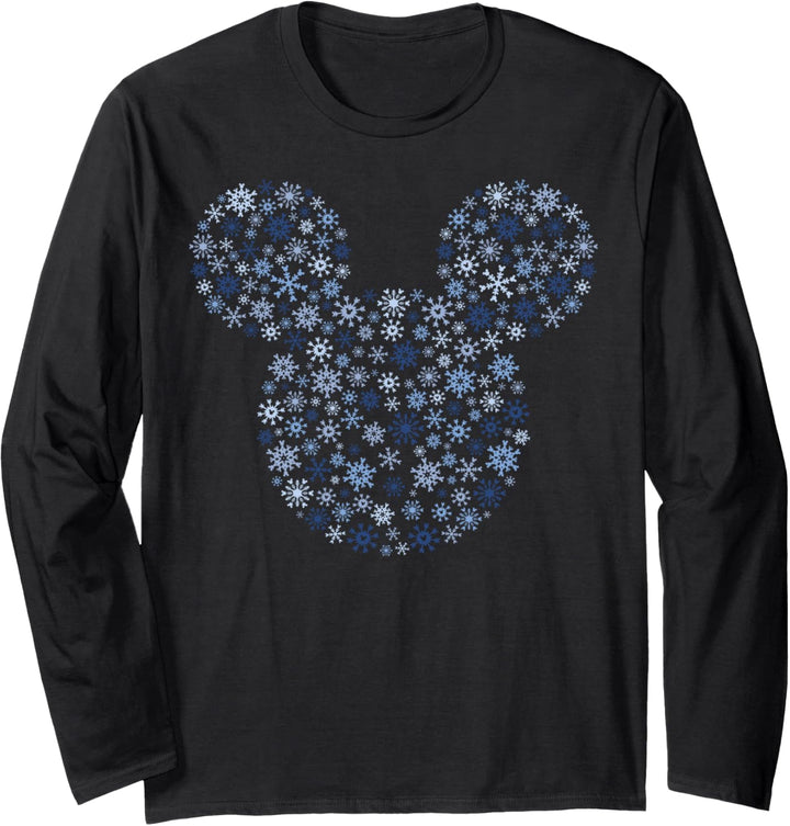 Disney Mickey And Friends Christmas Snowflake Ear Fill Langarmshirt