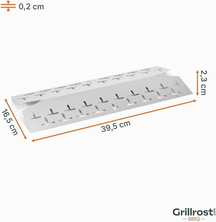Grillrost.com Das Original Edelstahl Brennerabdeckung für Landmann - Aromaschiene passend für Triton