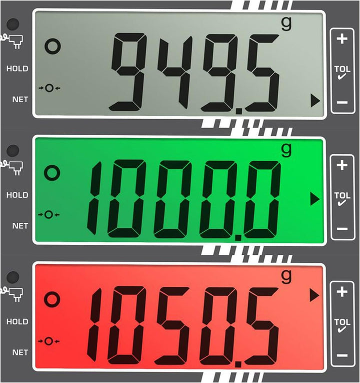 Edelstahlwaage mit erhöhtem Feuchteschutz [Kern FOB 1.5K0.5] Präzision bis 0,5 g, Wägebereich max. 1