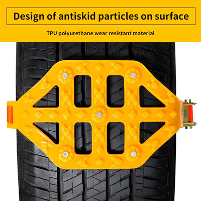 Universal Schneeketten Einstellbare Traktionsketten für Reifenbreiten von 165–275 mm (6,5–10,83 Zoll