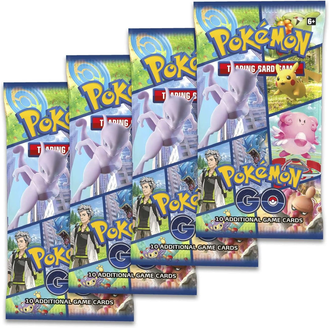 Pokémon TCG GO Tin Snorlax (2 Folienkarten und 4 Booster-Packs), Einzelbett, Einzelbett