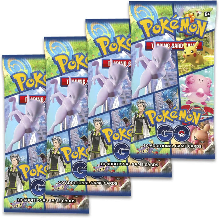 Pokémon TCG GO Tin Snorlax (2 Folienkarten und 4 Booster-Packs), Einzelbett, Einzelbett