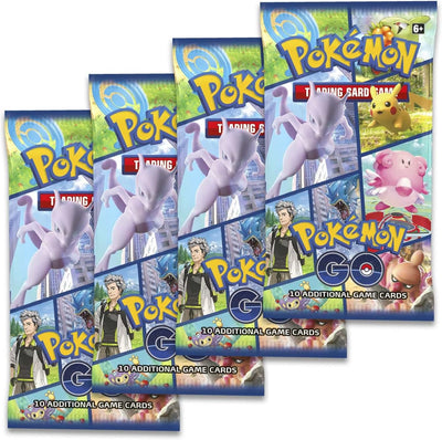 Pokémon TCG GO Tin Snorlax (2 Folienkarten und 4 Booster-Packs), Einzelbett, Einzelbett