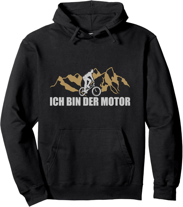 Ich bin der Motor Fahrrad Pullover Hoodie