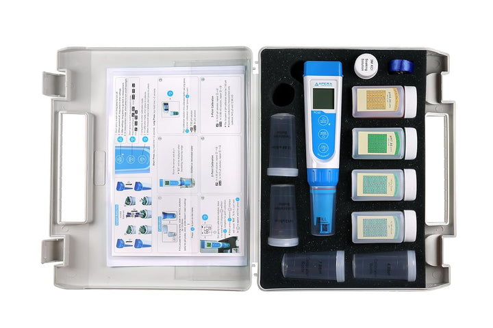 Apera Instruments PC60 Premium 5-in-1 Multiparameter-Messgerät (pH-Wert, Leitfähigkeit/EC, TDS) & PC