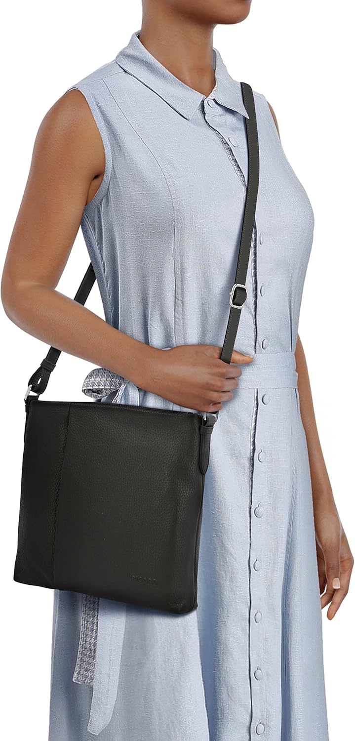 Picard Damen Schultertasche PURE aus Echtleder Mittel | mit Reissverschluss | Schultertasche | Allta