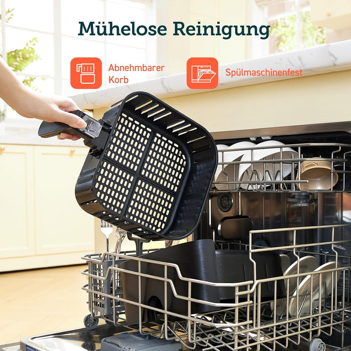 COSORI Heissluftfritteuse 5,5L XXL Friteuse Heissluft Fritteusen ohne Öl, Airfryer mit Digitalem LED