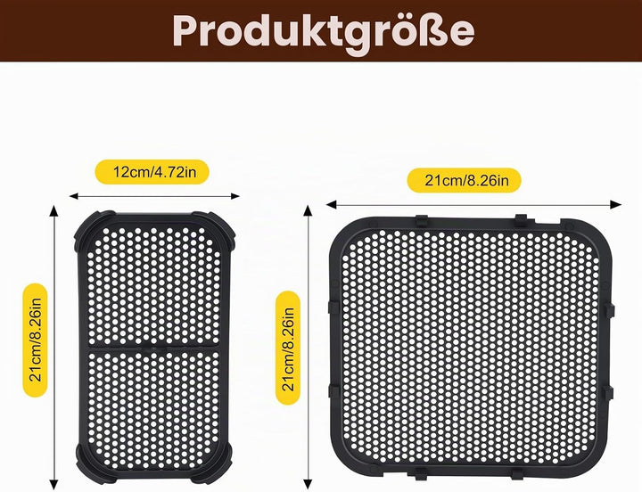 2 Stück Silikon Spritzschutz für Airfryer,Spritzschutz Kompatibel mit Philips Airfryer N350,Heissluf