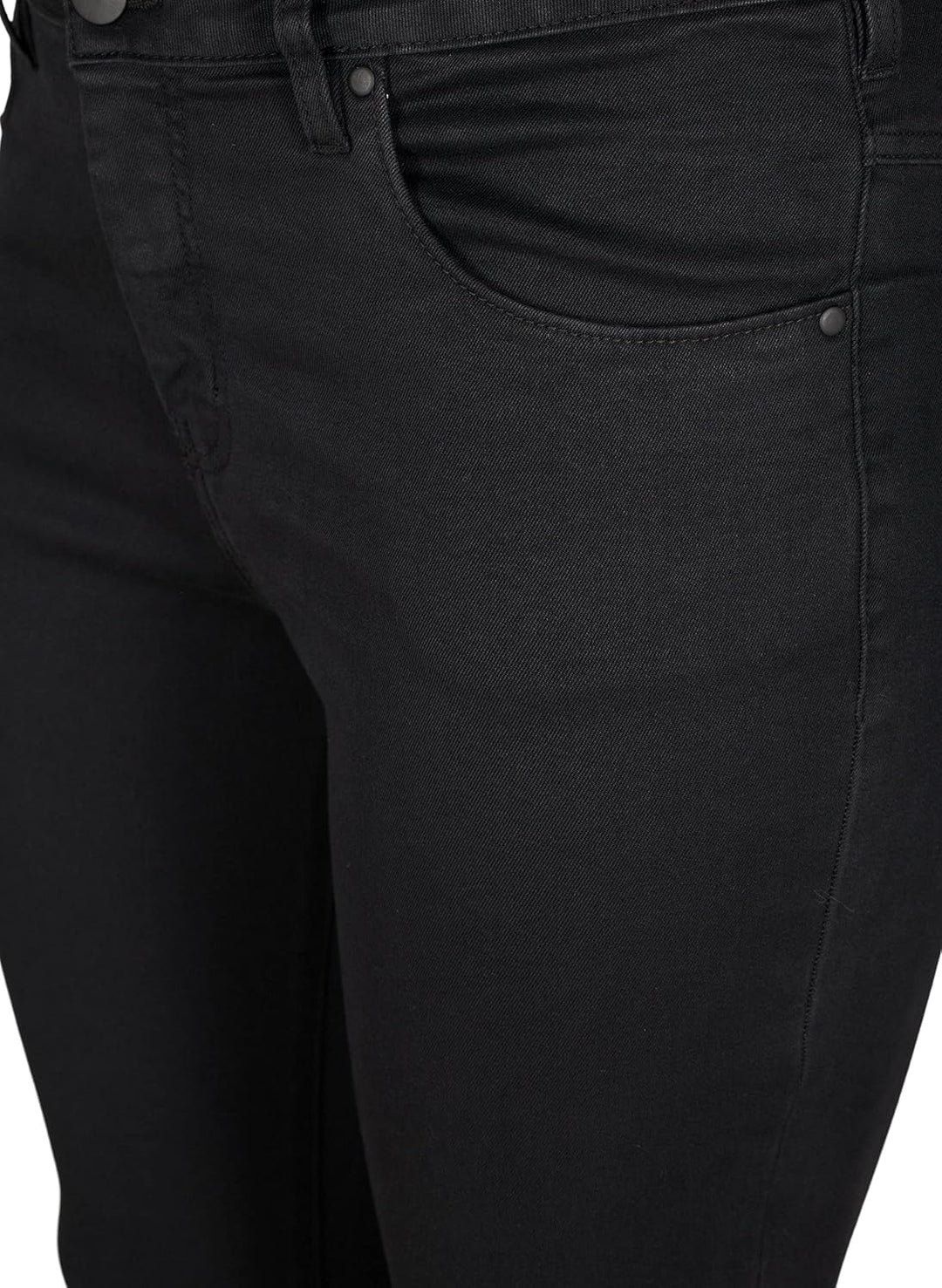 Zizzi Damen Grosse Grössen Amy Jeans Hohe Taille Slim Gr 42W / 30L Schwarz, 42W / 30L Schwarz