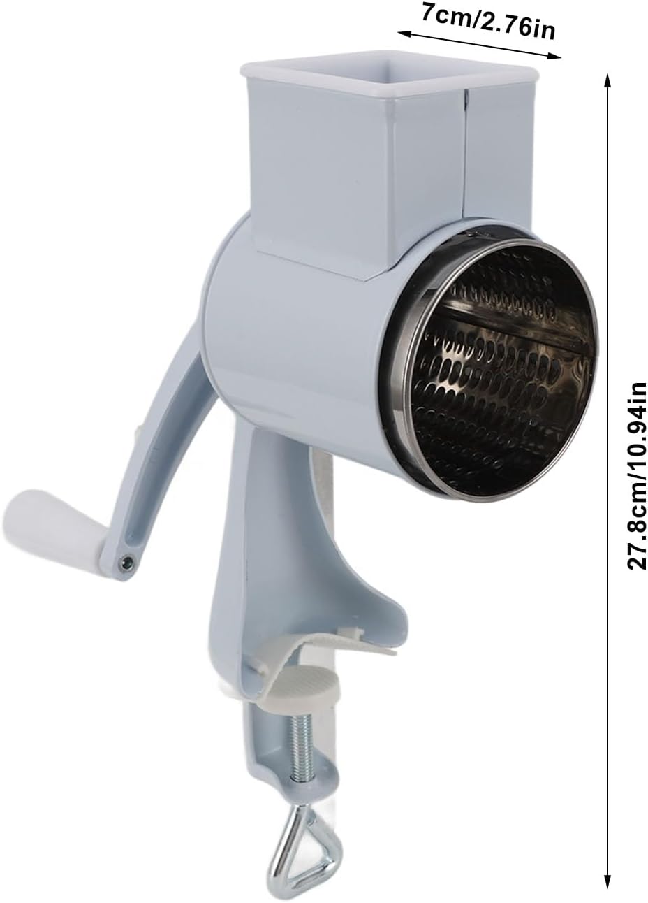 Manuelle Getreidemühle, Aluminiumlegierung, Edelstahl, Abnehmbare Handkurbel-Getreidemühle mit Tisch