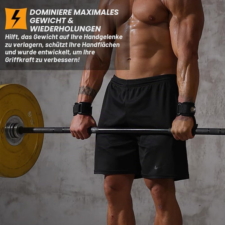 Wrist Straps for Weightlifting for Maximum Grip Support - Lifting Deadlift Strap &amp; Weight Lifting Gr