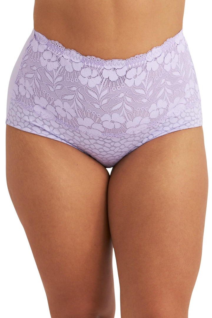 Miss Mary of Sweden Jacquard &amp; Lace Miederhose 40 Lavendel, 40 Lavendel