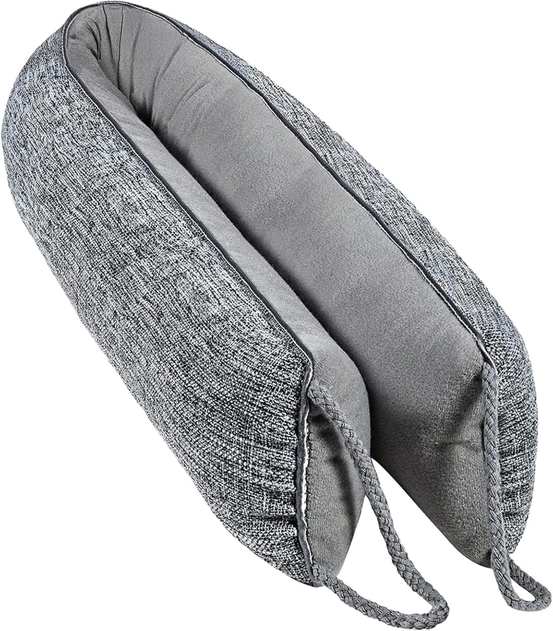Schwerer Türzugstopper, 91 cm Grauer Stoff Türzugstopper, Windstopper, Schallschutz, blockiert Licht