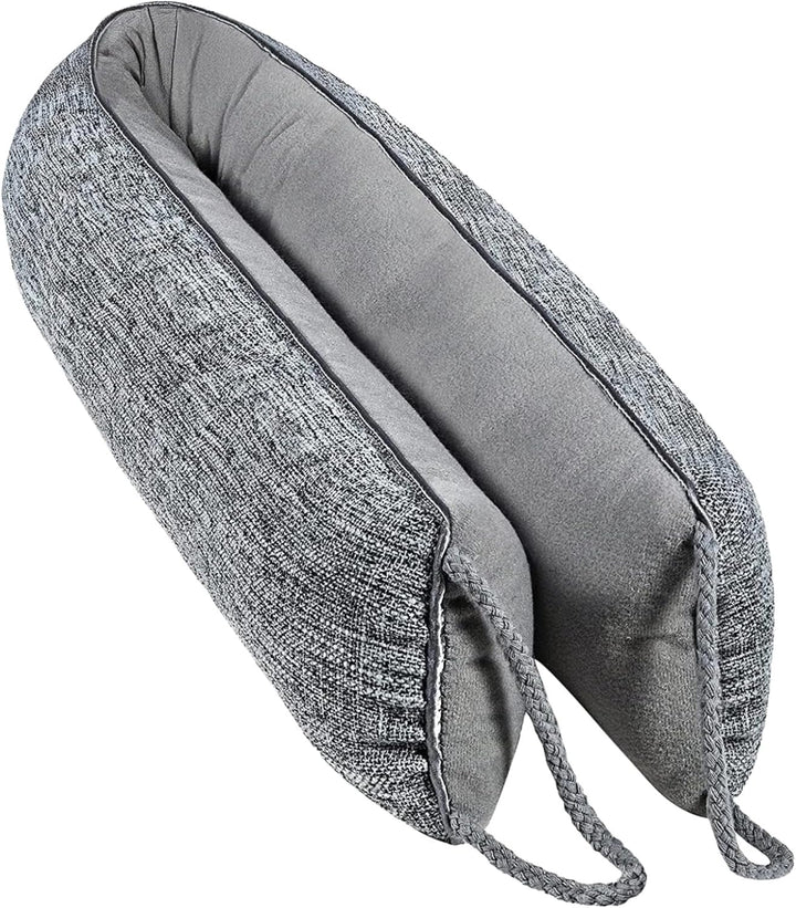 Schwerer Türzugstopper, 91 cm Grauer Stoff Türzugstopper, Windstopper, Schallschutz, blockiert Licht