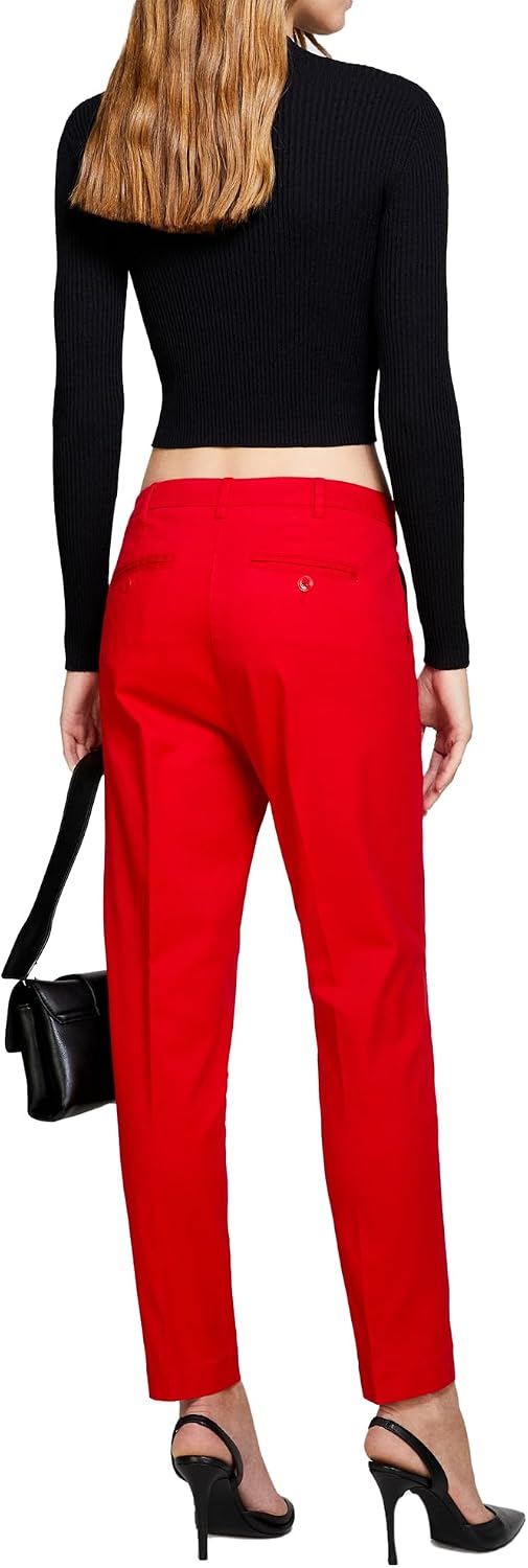 Sisley Damen Trousers Pants 42 Red 0f1, 42 Red 0f1