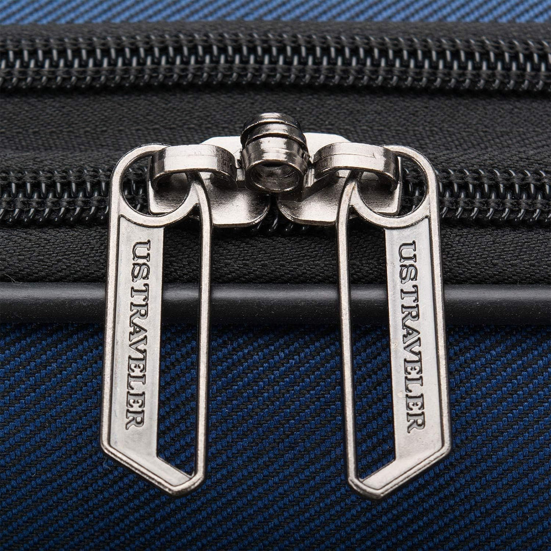 U.S. Traveler Aviron Bay Erweiterbares Weichgepäck mit Spinnrädern 3 Piece Luggage Marineblau, 3 Pie