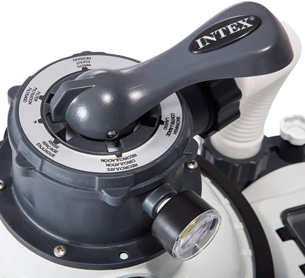 Intex Krystal Clear Sandfilteranlage 7,9 m³ für Pools bis 36.000l 26646, Weiss
