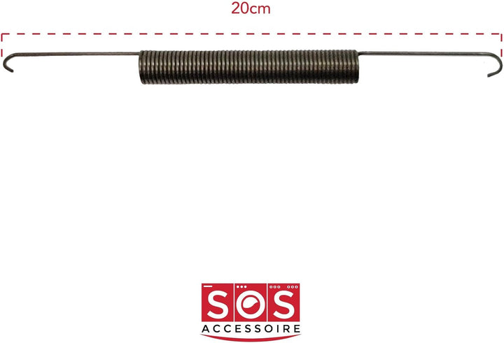SOS Accessoire Türfeder L 200 mm für Geschirrspüler 92483809 Baumatic, Candy, General Electric, Hoov